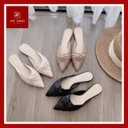 [NEW] Sục nữ mũi nhọn mix xoắn CRA đế bệt ôm chân kiểu mới hot trend dễ đi nhẹ nhàng đơn giản màu đen/trắng/nude đẹp bền